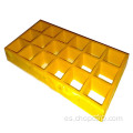 Rejilla de química de Fibergrate Molded 38x38mm FRP